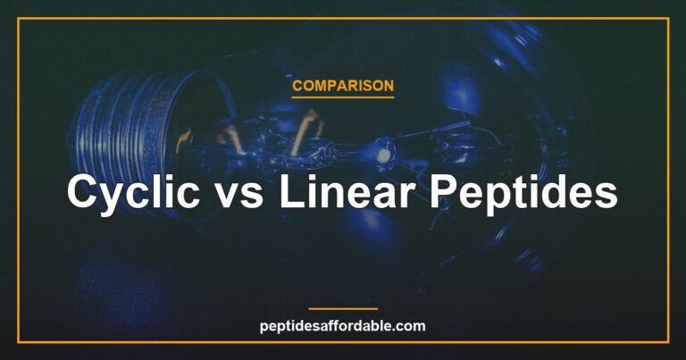 Cyclic vs linear peptides comparison featured image
