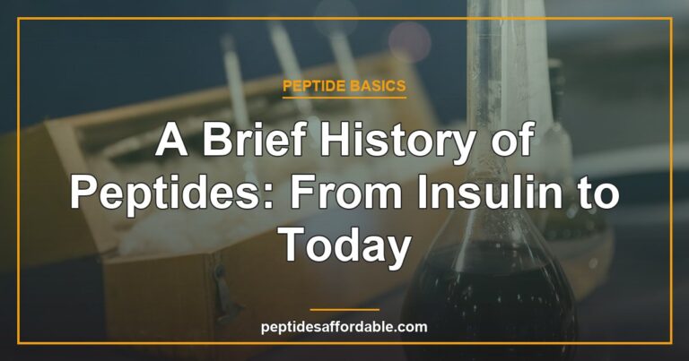 History of peptides from insulin to today featured image