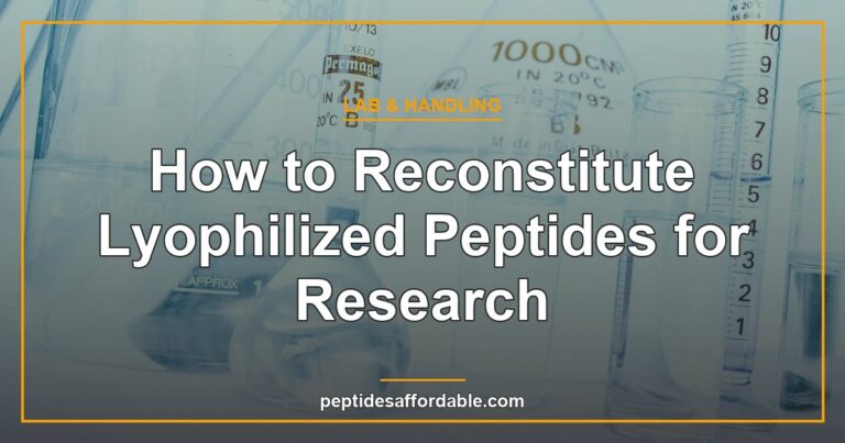 How to reconstitute lyophilized peptides research guide featured image