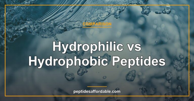 Hydrophilic vs hydrophobic peptides comparison featured image