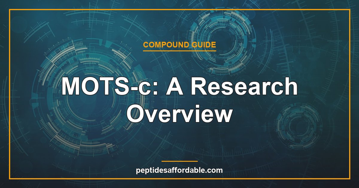 MOTS-c mitochondrial peptide research overview featured image