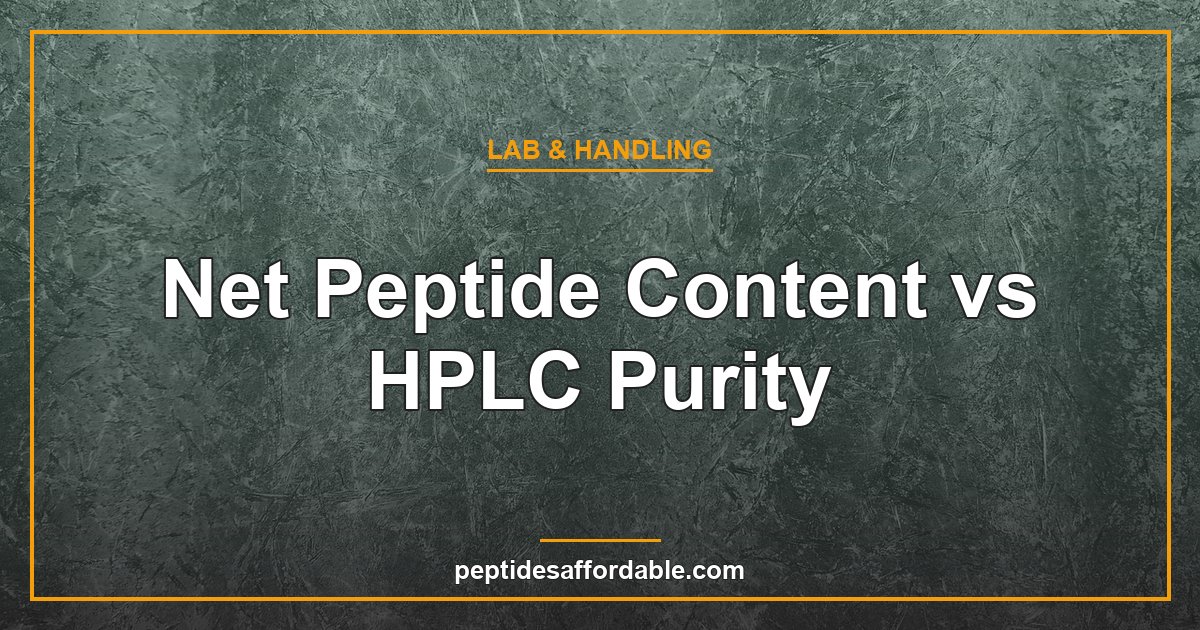Net peptide content vs HPLC purity featured image