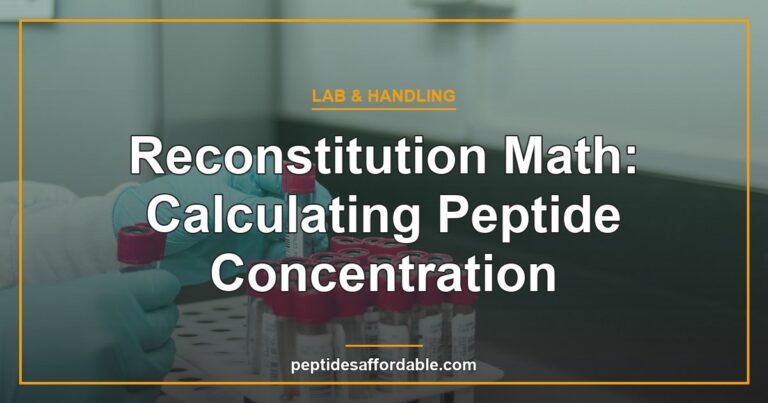 Calculating peptide concentration reconstitution math featured image