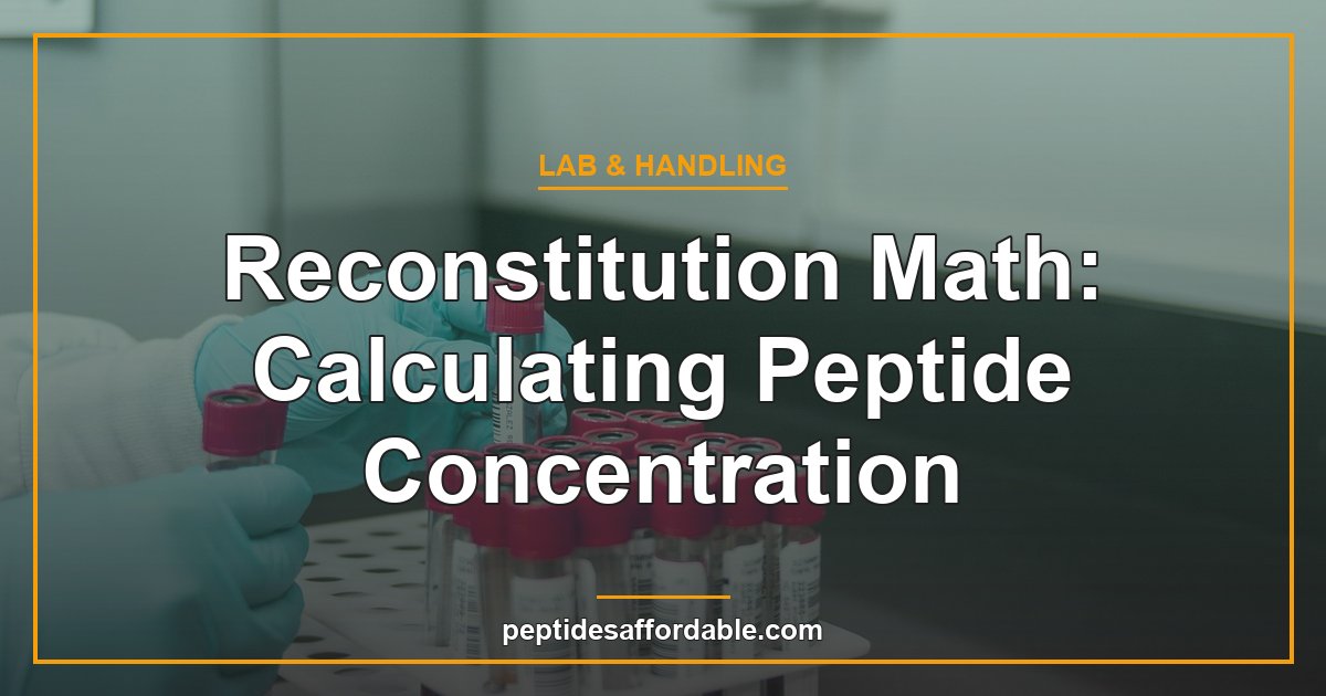 Calculating peptide concentration reconstitution math featured image
