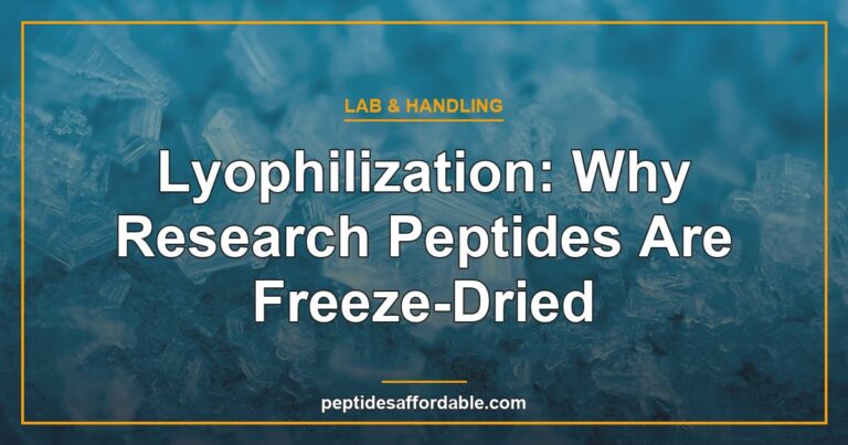 Peptide lyophilization freeze drying explained featured image