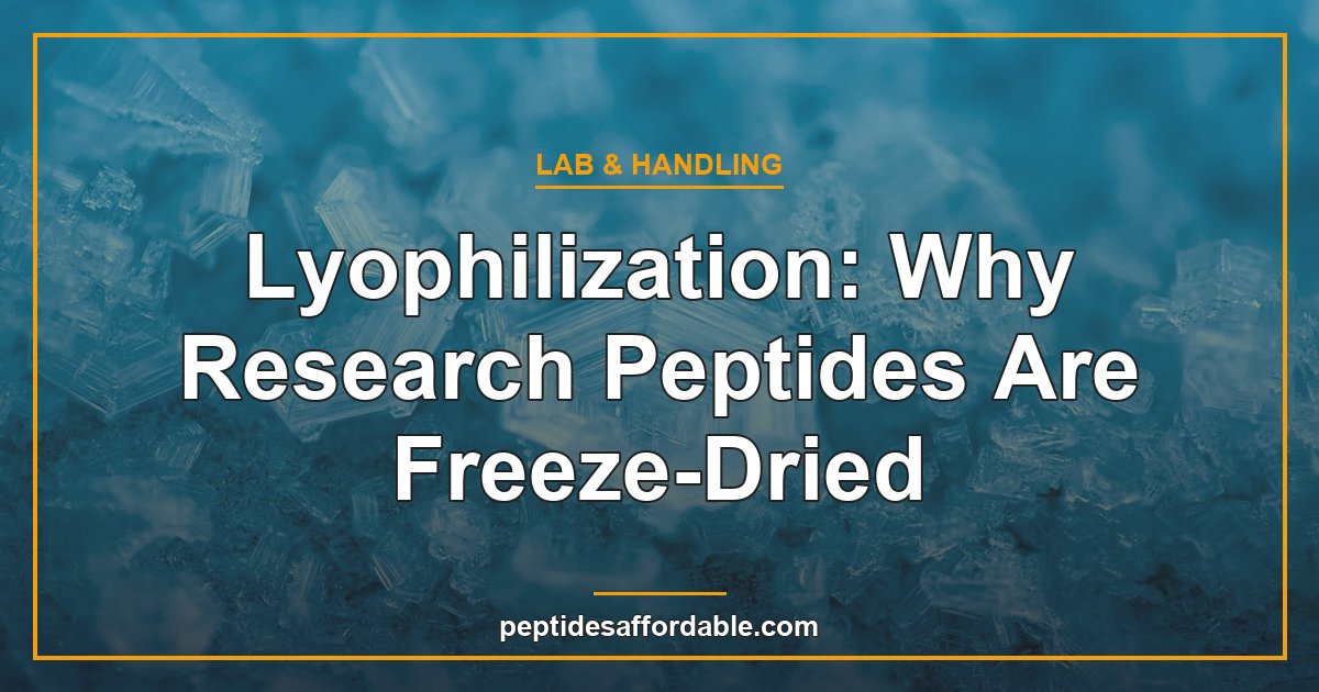 Peptide lyophilization freeze drying explained featured image