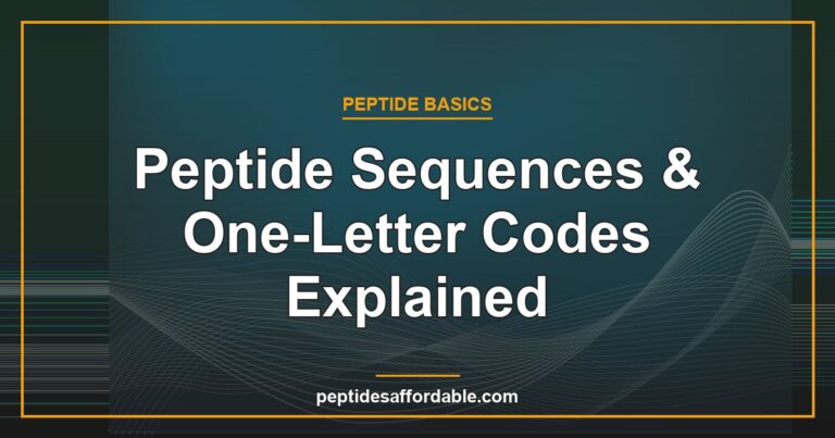 Peptide sequences and one-letter codes featured image