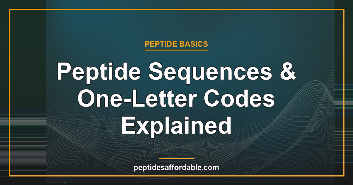 Peptide sequences and one-letter codes featured image