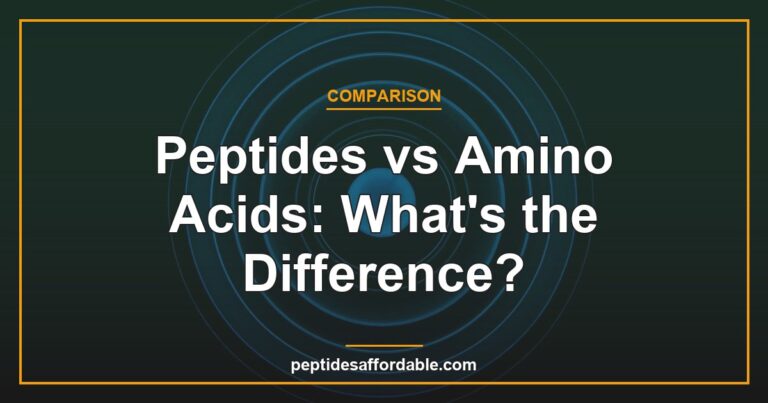 Peptides vs amino acids comparison featured image