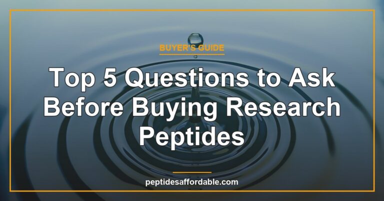 Questions to ask before buying research peptides featured image