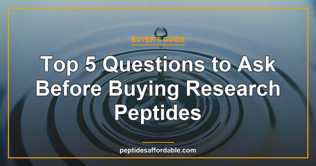 Questions to ask before buying research peptides featured image
