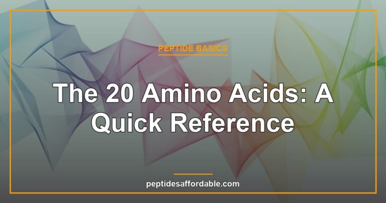 The 20 amino acids quick reference featured image